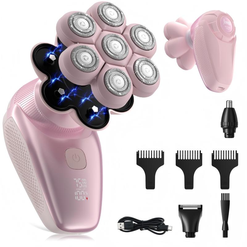 3-in-1 Electric Razor for Women, Painless Bikini Trimmer & Body Shaver, Gentle & Smooth Pink Shaver, Ideal Holiday Gift for Her