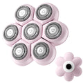 7D Floating Replacement Shaving Heads, Magnetic Detachable Blade, Pink