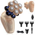 3-in-1 Electric Razor for Women’s Legs & Bald Head, Grooming Kit with 7D Magnetic Blade,  Ideal Holiday Gift, Mocha